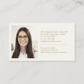  Elegant Gold Notary Calligraphy Business Card 名刺 (裏面)