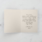 Elegant Gold Numbers Botanical 55th Birthday カード (内部)