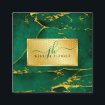 Elegant Gold on Gold Speckles Minimalist 2.5x2.5 スクエア名刺<br><div class="desc">Elegant Gold Minimalist Editable 2.5x2.5 Business Card</div>