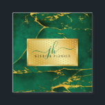 Elegant Gold on Gold Speckles Minimalist 2.5x2.5 スクエア名刺<br><div class="desc">Elegant Gold Minimalist Editable 2.5x2.5 Business Card</div>