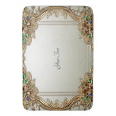 Elegant Gold Ornate Bath Mat バスマット (正面縦)