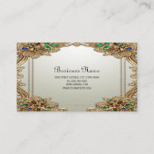 Elegant Gold Ornate Business Card 名刺 (裏面)