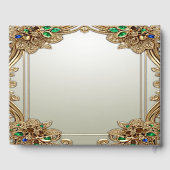 Elegant Gold Ornate Guest Book ゲストブック (裏面)