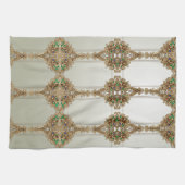 Elegant Gold Ornate Kitchen Towels キッチンタオル (横)