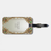Elegant Gold Ornate Luggage Tag ラゲッジタグ (裏面横)