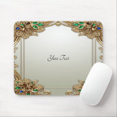 Elegant Gold Ornate Mousepad マウスパッド (マウス)