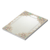 Elegant Gold Ornate Notepad ノートパッド (回転)
