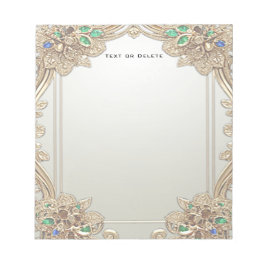 Elegant Gold Ornate Notepad ノートパッド