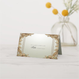 Elegant Gold Ornate Place Card プレイスカード