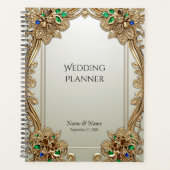 Elegant Gold Ornate Planner プランナー手帳 (正面)