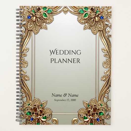 Elegant Gold Ornate Planner プランナー手帳 (正面)