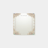 Elegant Gold Ornate Post it Notes ポストイット (正面)
