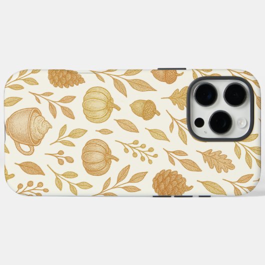 Elegant Gold Phone Cover For Fall Case-Mate iPhoneケース (裏面 (横))