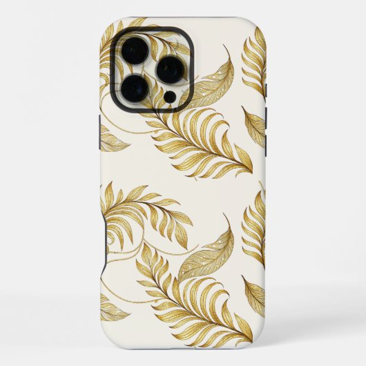 Elegant Gold Phone Cover For Fall iPhoneケース (裏面)
