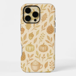 Elegant Gold Phone Cover For Fall iPhone 16 Pro Maxケース