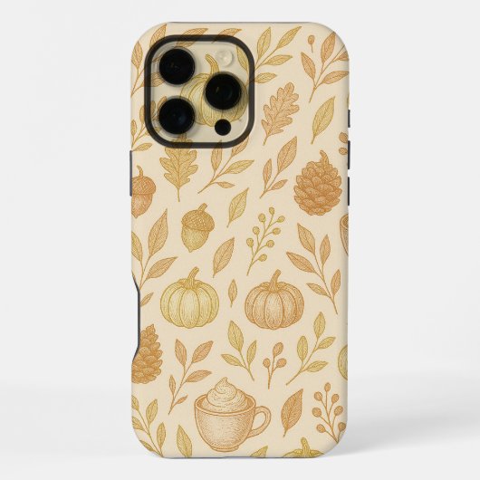 Elegant Gold Phone Cover For Fall iPhoneケース (裏面)