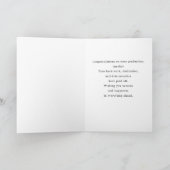 Elegant Gold Photo Graduation Congratulations カード (内部)