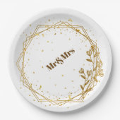 Elegant gold plate  ペーパープレート (正面)