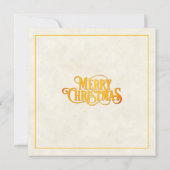 Elegant Gold & Poinsettia Christmas Party 招待状 (裏面)