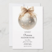 Elegant Gold Princess Birthday Invitation 招待状 (正面)