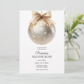 Elegant Gold Princess Birthday Invitation 招待状 (スタンド正面)