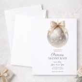 Elegant Gold Princess Birthday Invitation 招待状