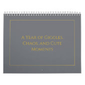 Elegant Gold Quote Calendar 2026 カレンダー (カバー)