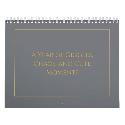 Elegant Gold Quote Calendar 2026 カレンダー (カバー)