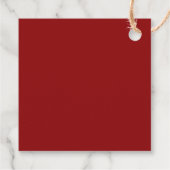 Elegant Gold Red Ruby Gemstone Jewel 70th Birthday フェイバータグ (裏面)