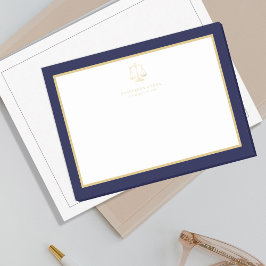 Elegant gold scales of justice logo attorney ポストイット