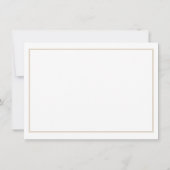 Elegant Gold Script Baptism Flat Thank You Card サンキューカード (裏面)