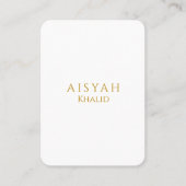 Elegant Gold Script Islamic Wedding Place Card プレイスカード (正面)