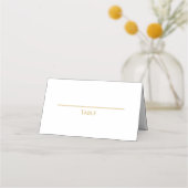 Elegant Gold Script Islamic Wedding Place Card プレイスカード (正面)