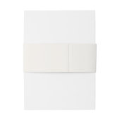 Elegant Gold Seashell Names Initials Wedding 招待状ベリーバンド (裏面例)