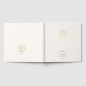 Elegant Gold Seashell Wedding ゲストブック (全面)