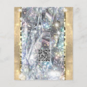 Elegant Gold Silver Holograph Unique Glitter チラシ (裏面)