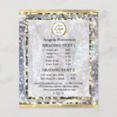 Elegant Gold Silver Holograph Unique Glitter チラシ (正面)
