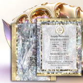 Elegant Gold Silver Holograph Unique Glitter チラシ