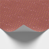 Elegant Gold Snowflake Christmas Holiday Burgundy ラッピングペーパー (角)