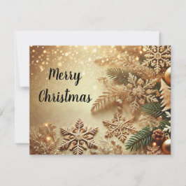 Elegant Gold Sparkle Christmas Background Horizont シーズンカード