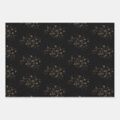 Elegant Gold Star Holiday New year Gifts  ラッピングペーパーシート (正面)