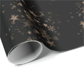 Elegant Gold Star Holiday New year Gifts  ラッピングペーパー (ロールコーナー)