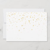 Elegant Gold Stars Photo Retirement Party 招待状 (裏面)