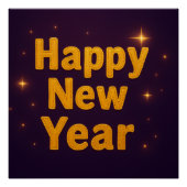 Elegant Gold Stitched Typography Classy Party ポスター (正面)