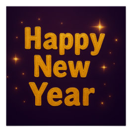 Elegant Gold Stitched Typography Classy Party ポスター