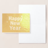 Elegant Gold Stitched Typography Classy Party 箔カード (ディスプレー)