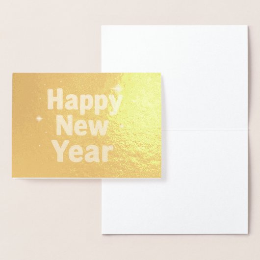 Elegant Gold Stitched Typography Classy Party 箔カード (ディスプレー)