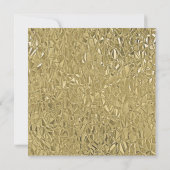 Elegant Gold Texture Black Border Monogram Name  ノートカード (裏面)