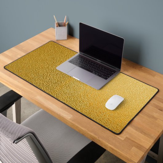 Elegant Gold Texture Desk Mat for Office デスクマット (オフィス2)