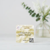 Elegant Gold Texture Logo Business Card エンクロージャーカード (スタンド正面)